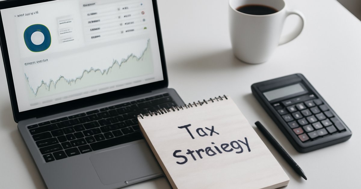 Investor reviewing portfolio on laptop to identify tax-loss harvesting opportunities